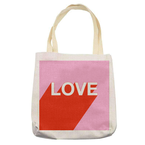 The Word Is Love - printed tote bag by Adam Regester