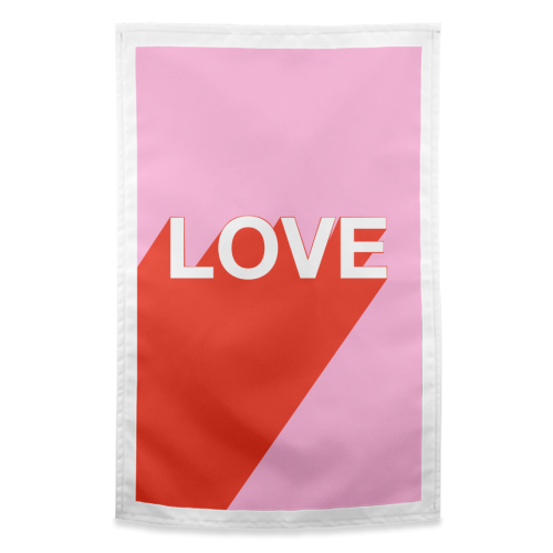 The Word Is Love - funny tea towel by Adam Regester