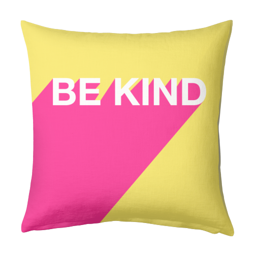 BE KIND TYPOGRAPHY DESIGN - designed cushion by Adam Regester