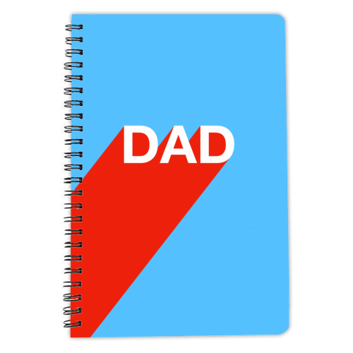 DAD - personalised A4, A5, A6 notebook by Adam Regester
