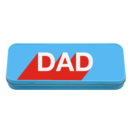 DAD - tin pencil case by Adam Regester