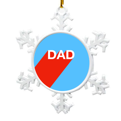 DAD - snowflake decoration by Adam Regester