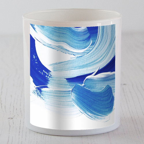 Classic Blue Brush Stroke #pantone2020 - scented candle by Dominique Vari