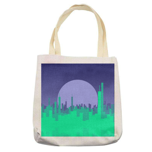 Vibrant Cityscape - printed tote bag by Kaleiope Studio
