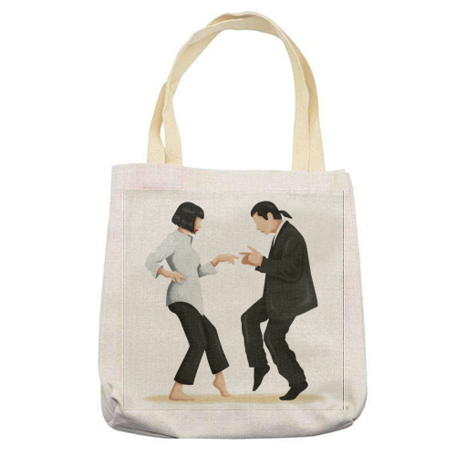 Pulp Fiction - printed tote bag by Nour Tohme