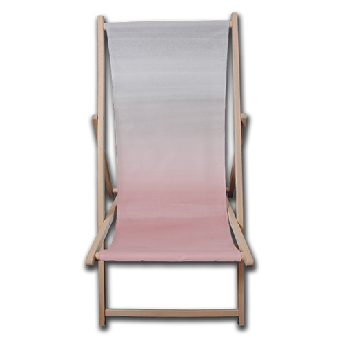 Touching Blush Gray Watercolor Abstract #1 #painting #decor #art - canvas deck chair by Anita Bella Jantz