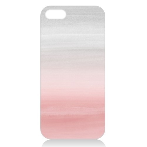 Touching Blush Gray Watercolor Abstract #1 #painting #decor #art - unique phone case by Anita Bella Jantz