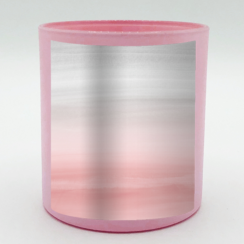 Touching Blush Gray Watercolor Abstract #1 #painting #decor #art - scented candle by Anita Bella Jantz