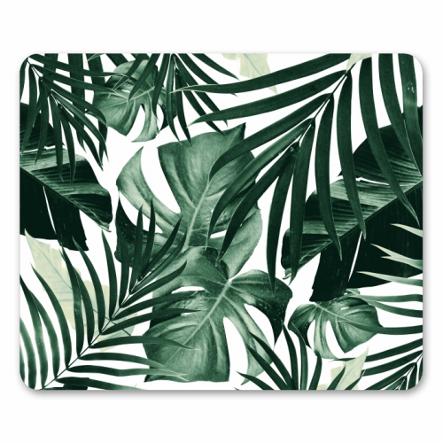Tropical Jungle Leaves Pattern #4 #tropical #decor #art - funny mouse mat by Anita Bella Jantz