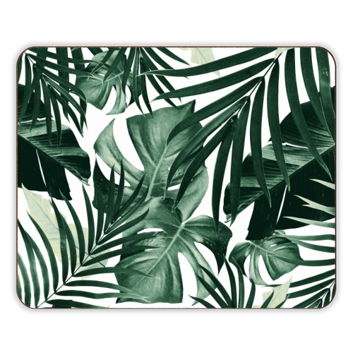 Tropical Jungle Leaves Pattern #4 #tropical #decor #art - designer placemat by Anita Bella Jantz