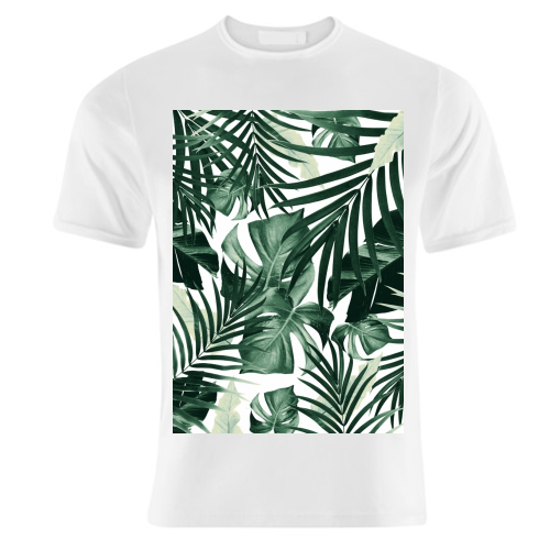 Tropical Jungle Leaves Pattern #4 #tropical #decor #art - unique t shirt by Anita Bella Jantz