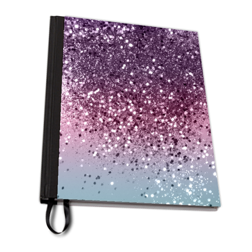 Unicorn Girls Glitter #6 #shiny #pastel #decor #art - personalised A4, A5, A6 notebook by Anita Bella Jantz