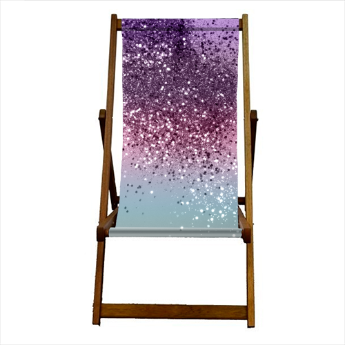 Unicorn Girls Glitter #6 #shiny #pastel #decor #art - canvas deck chair by Anita Bella Jantz