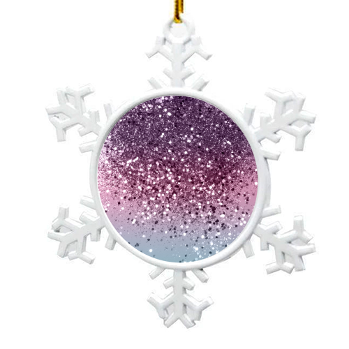 Unicorn Girls Glitter #6 #shiny #pastel #decor #art - snowflake decoration by Anita Bella Jantz