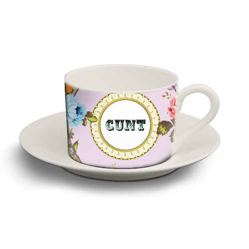 See You Next Tuesday - personalised cup and saucer by Wallace Elizabeth