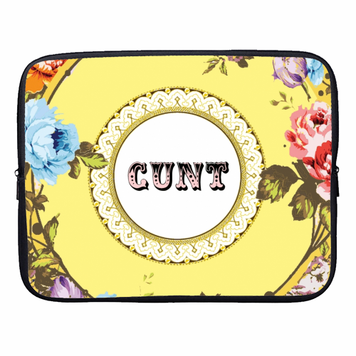 See You Next Tuesday - designer laptop sleeve by Wallace Elizabeth