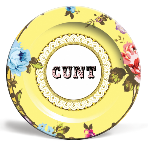 See You Next Tuesday - ceramic dinner plate by Wallace Elizabeth
