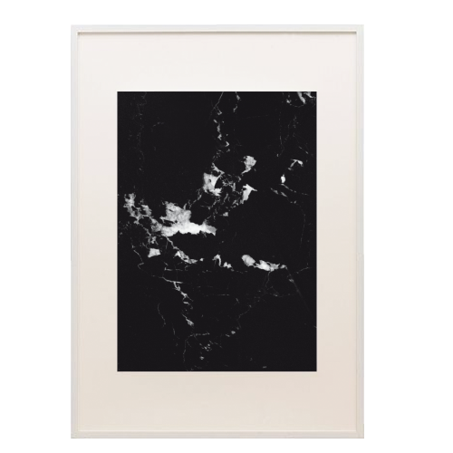 Black Marble #1 #decor #art - framed poster print by Anita Bella Jantz