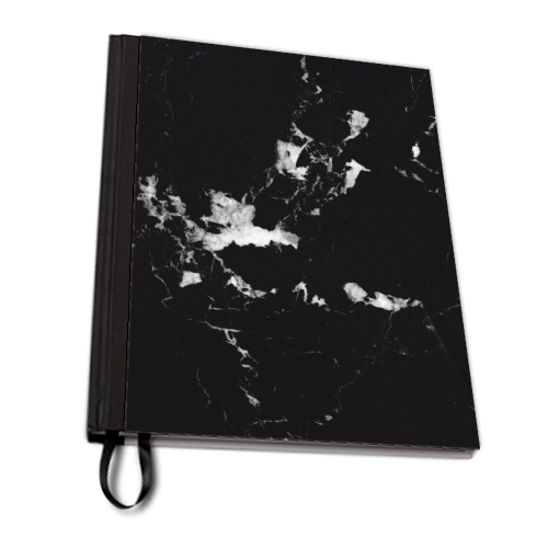 Black Marble #1 #decor #art - personalised A4, A5, A6 notebook by Anita Bella Jantz