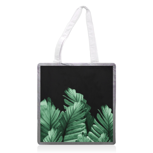 Green Banana Leaves Dream #2 #tropical #decor #art - printed tote bag by Anita Bella Jantz