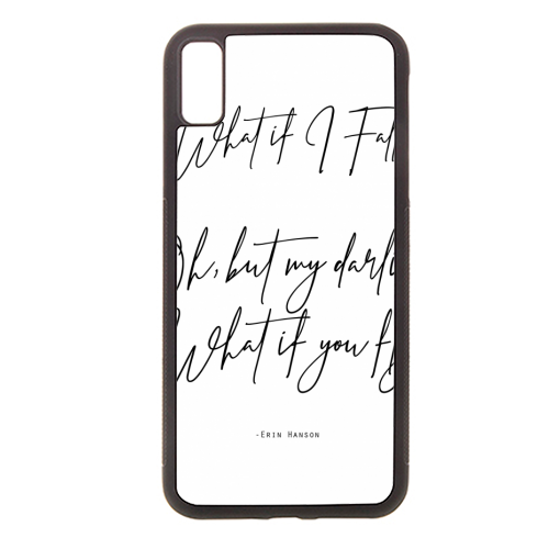 What If I Fall Oh But Darling What If You Fly - stylish phone case by Lilly Rose