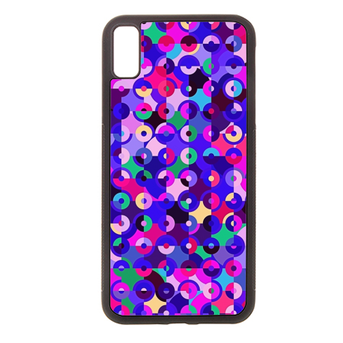 Colorful Retro Circles - stylish phone case by Kaleiope Studio