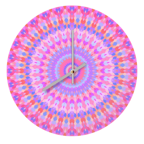 Groovy Kaleidoscope - quirky wall clock by Kaleiope Studio