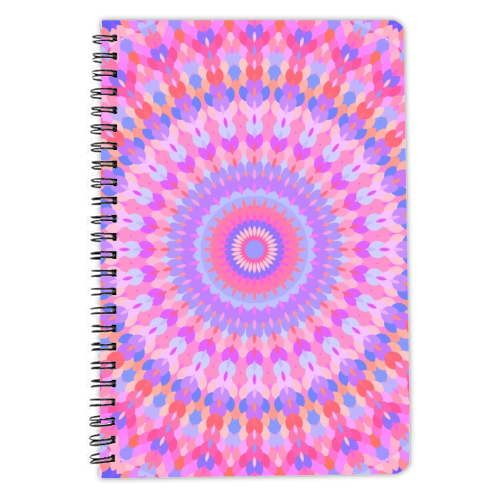 Groovy Kaleidoscope - personalised A4, A5, A6 notebook by Kaleiope Studio
