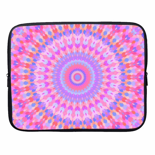 Groovy Kaleidoscope - designer laptop sleeve by Kaleiope Studio