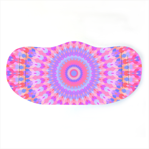 Groovy Kaleidoscope - face cover mask by Kaleiope Studio