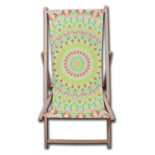 Groovy Kaleidoscope - canvas deck chair by Kaleiope Studio