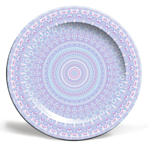 Ornate Kaleidoscope - ceramic dinner plate by Kaleiope Studio