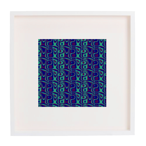 Funky Pattern - framed poster print by Kaleiope Studio