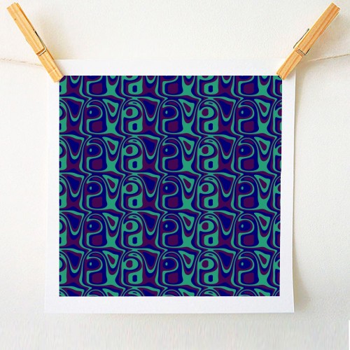 Funky Pattern - A1 - A4 art print by Kaleiope Studio