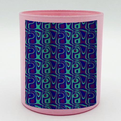 Funky Pattern - scented candle by Kaleiope Studio