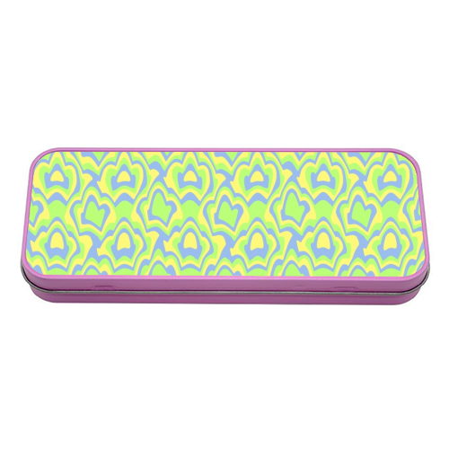 Funky Pattern - tin pencil case by Kaleiope Studio