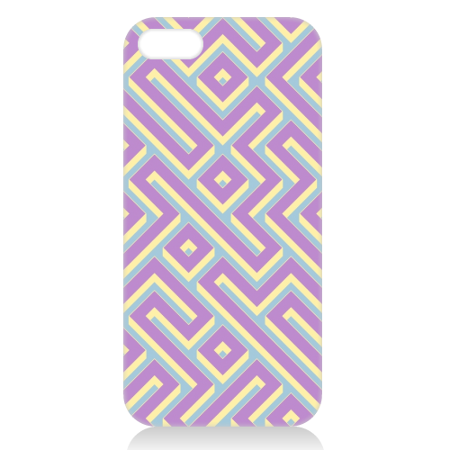Colorful Maze Pattern - unique phone case by Kaleiope Studio