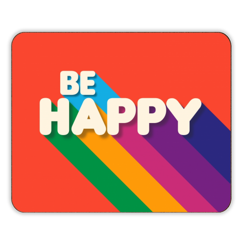 BE HAPPY - designer placemat by Ania Wieclaw