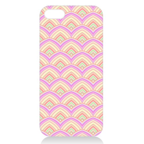 Pastel Scale Pattern - unique phone case by Kaleiope Studio