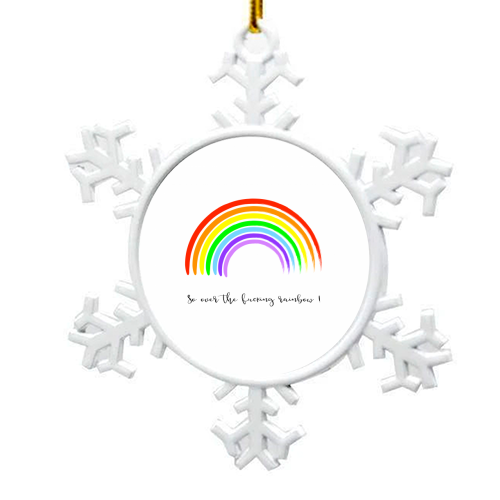 So Over The Fucking Rainbow ! - snowflake decoration by Adam Regester