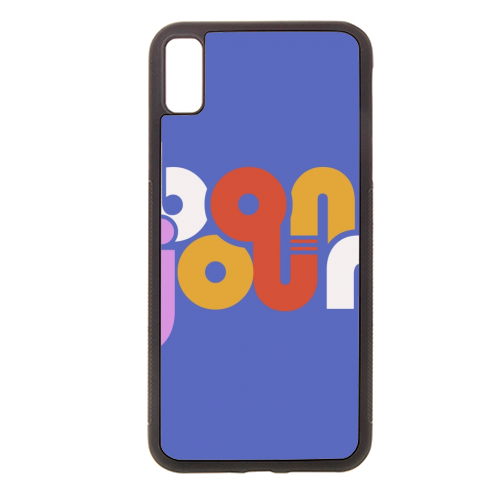 BON JOUR! FRENCH TYPOGRAPHY - stylish phone case by Ania Wieclaw