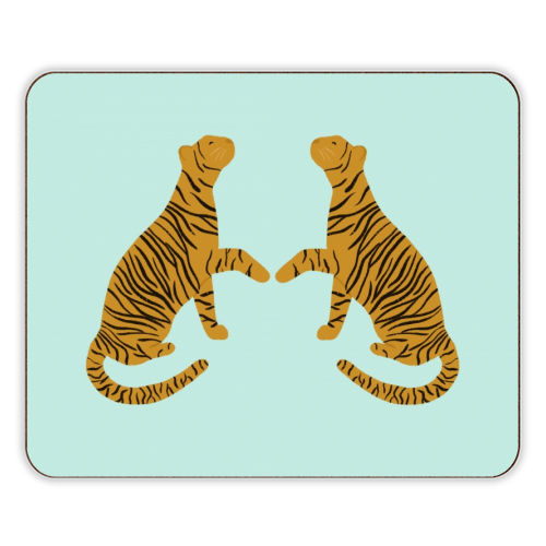 Mirrored Tigers - designer placemat by Ella Seymour