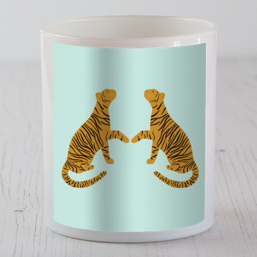 Mirrored Tigers - scented candle by Ella Seymour