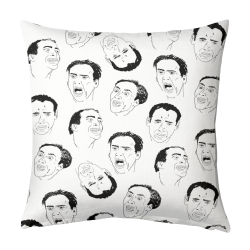 Cage gives good face - designed cushion by kirstin stride