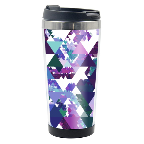 Colorful Triangles - photo water bottle by Kaleiope Studio
