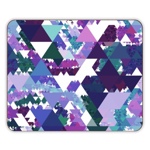 Colorful Triangles - designer placemat by Kaleiope Studio