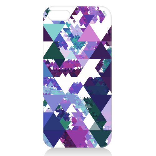 Colorful Triangles - unique phone case by Kaleiope Studio
