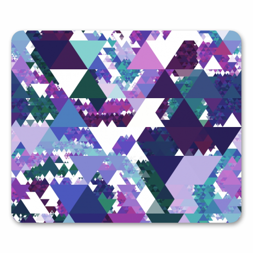 Colorful Triangles - funny mouse mat by Kaleiope Studio