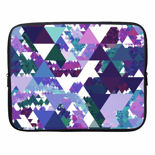 Colorful Triangles - designer laptop sleeve by Kaleiope Studio