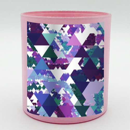 Colorful Triangles - scented candle by Kaleiope Studio
